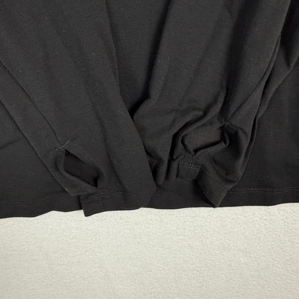 The North Face Wander 1/4 Zip Pullover Mens XL Black Thumbhole NF0A5371 Gorpcore